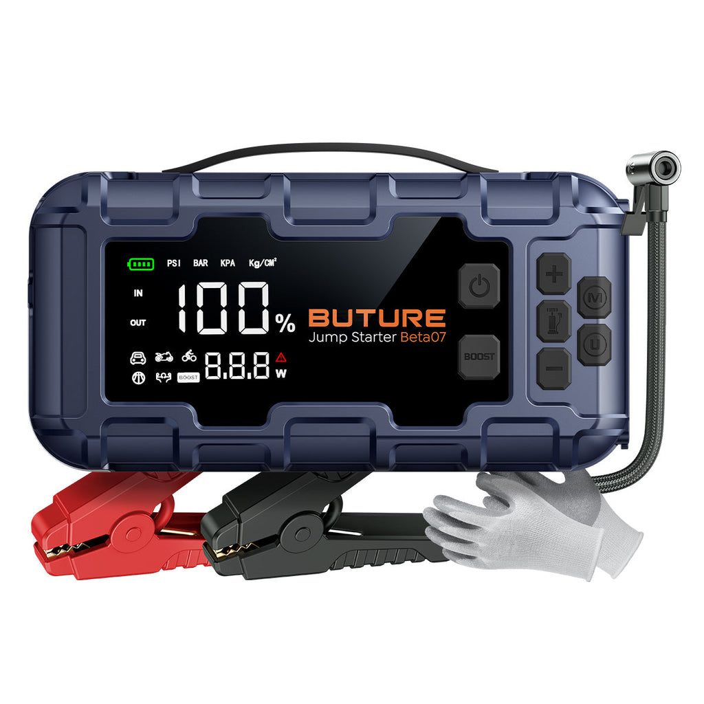 【Flash Sale】Buture Beta07 Car Jump Starter 6000A With 160PSI Air Compressor