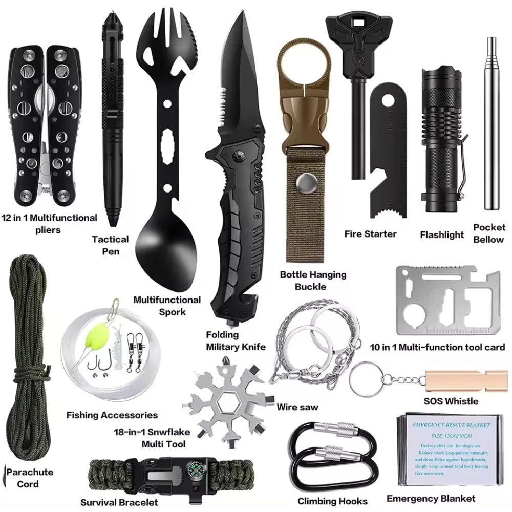 31 in 1 Bag Survival Gear and Equipment