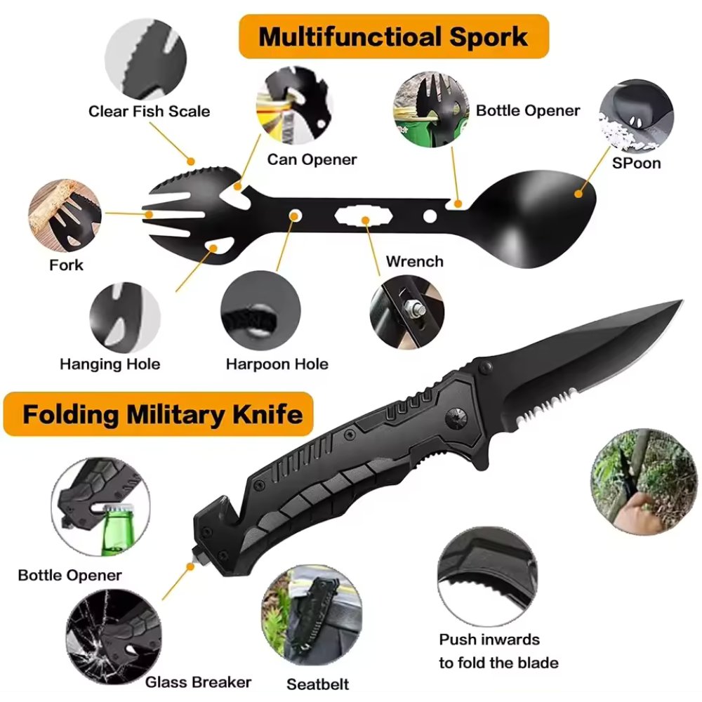 31 in 1 Bag Survival Gear and Equipment
